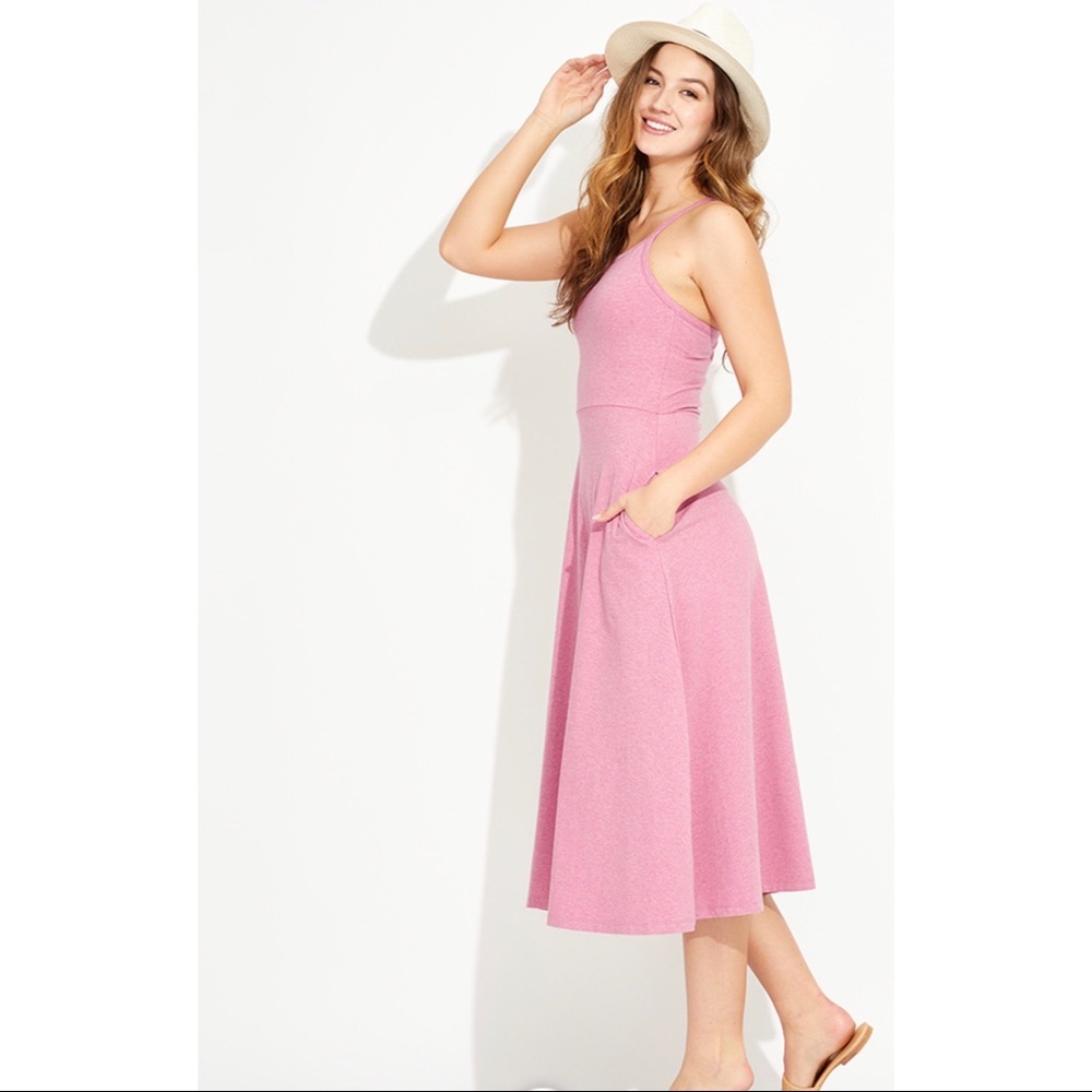 Pact Fit And Flare Midi Dress
